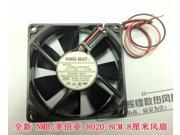 NMB 8020 3108NL 04W B30 12V 0.19A 8CM 2 Wires 2 Balls Bearing Cooling fan for case