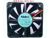 Nidec 6CM 6015 12V 0.12A D06R 12SS5 3 Wires 3 Pins Cooling fan For case