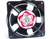 SUNOM 12cm DP200A 2123HBL AC 220~240V 0.14A 50 60 Hz Metal Frame 2 Balls Bearing Cooling Fan For case Box
