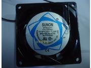 SUNON 8025 8CM SF8025AT 1082HSL 110~120VAC 50~60Hz 0.1A Sleeve Bearing 2Wires Coolign Fan