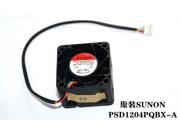 SUNON PSD1204PQBX A 4028 DC square Cooler with 4cm 9.6W 12V 4 Wires 4 Pins For case