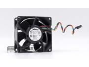 Nidec 8CM 8038 H80E12MS1B7 57A02 2 Balls Bearing Axial Fan with 12V 0.58Amp 4 Wires 4 Pins For CPU Case