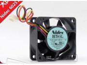 Nidec 6025 D06T 12PU A Ball Bearing Cooler with 12V 0.17A 3Wires 3Pins For case