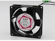 Square SUNON SF9225AT P N 2092HSL AC Axial Fan with AC 220 240V 50 60Hz 0.10A 2 Wires