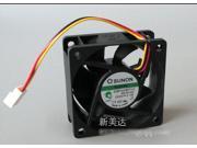 Original SUNON 6025 KDE0506PTV2 MS.AF.GN Hydraulic bearing cooling fan with 5V 1.1W 60*60*25mm 3 Wires 3Pins Connector