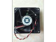 JMC 8025 0825 12HBTL square Cooling fan with 12V 0.35A 3 Wires