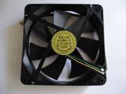 YateLoon 14025 D14BH 12 square Cooling fan with 12V 0.7A 2 Wires
