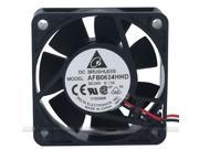 Delta 6CM AFB0624HHD Dual Balls Bearing Axial Fan with 24V 0.11A 2 Wires