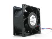 Delta 8038 12V 8CM FFB0812VHE Dual Balls Bearing DC Fan with 0.57A 1.35A 3 Wires 3Pins Connector