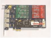AEX410 AEX410P 4 Ports Asterisk Card Analog card With 2FXO 2FXS VPMADT032 EC Echo Cancellation Module PCI Express interface TDM400P TDM410P