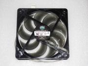Cooling Fan of Cooler Master A12025 20RB 4BP F1 with 12V 0.37A 4 Wires 4 Pins Connector Blue Led DF1202512RFUN