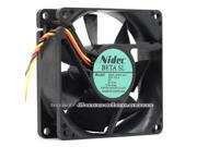 Original NIDEC D08T 24PM Q3B 8CM 8025 24V 0.13A 3 Wires Ball Bearing Inverter Fan Cooling fan