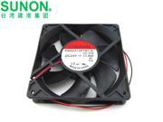 Original SUNON 12x25mm PMD2412PTB1 A 2 .GN 24V 11.8W 2 Wires Axial Fan For Inverter
