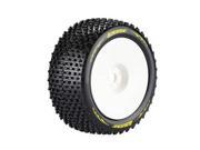 LOUISE T PIRATE 1 8 Scale Truggy Tires Super Soft Compound 0 Offset White Rim Mo