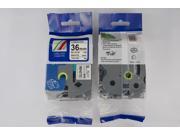 black on white TZE261 label tape compatible for Brother TZE 261 3 2X26.2ft use with PT530 PT550 PT3600 PT9200PC