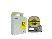 1 pack black on yellow compatible P touch Label Tape for Epson LC 5YBW SC18YW size of 0.7 x26.2ft use for LW 500 LM 700 LW 900P OK200 OK300 OK500P OK720 OK9