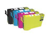 4 pack Epson Remanufactured ink Cartridge T1251 T1252 T1253 T1254 with chip use for Stylus NX125 127 130 230 420 530 625 Workforce320 323 325 520