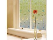 Removable Self adhesive 3D Static Frosted Privacy Cling Glass window film Size of 34.5 x78.8 S170
