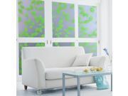 Fancy fix Adhesive Leaf Etched Patterned Static Privacy Glass Window Film 35.4 x39.4 P103