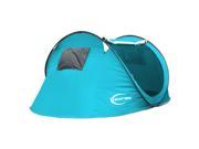 Outdoor Pop Up Camping Hiking Tent Automatic Setup Easy Fold Back GJ 031A Blue