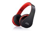 Nextpage Foldable Wireless Stereo Bluetooth Headphone For iPhone Mobile Cell Phone Laptop Red