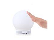 Smart LED Table Lamp Wireless Bluetooth Speaker Night Light Built in Mic Support Hands free Call Touch Induction Read TF card FM Radio Suitable for Outdoor