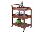 Albert Entertainment Cart - Walnut - Winsome, Brown