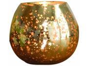Amber Home Goods Champagne Collection Antique Silver Ball Shaped Votive
