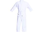 Amber Fight Gear 8oz White Karate Uniforms Size 2