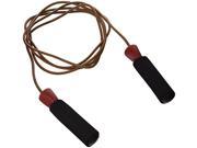 Amber Sports Leather Jump Rope with Foam Handles 8.5ft