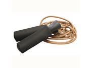 Amber Sports Top Leather Jump Rope with Foam Handles 8.5ft
