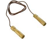 Amber Sports Leather Jump Rope with Wooden Handles 8.5ft