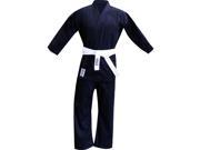Amber Fight Gear 8oz Black Karate Uniforms Size 6