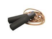 Amber Sports Top Leather Jump Rope with Foam Handles 7.5ft