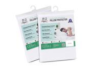 Furinno Angeland Terry Cloth Waterproof Pillow Protector King Pack of 2
