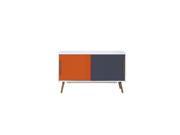Tangent Tri Color Storage Cabinet with Oak Legs by Diamond Sofa