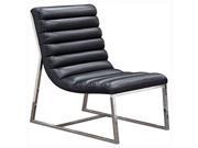 Bardot Dining Chair w Stainless Steel Frame by Diamond Sofa Black