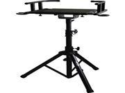TV MONITOR STAND W FOLDABLE TRIPOD LEGS AND METAL MIC. HOLDER