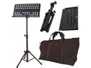 COLLAPSIBLE PORTABLE SHEET MUSIC STAND W CARRYING BAG; WT 7.2LBS 7.9 LBS W BOX BOOK PLATE SIZE 19 X 14