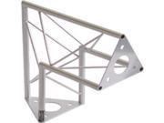 Tri Truss 90Deg 2 Way Junction Apex Out 300mm 300mm; 150mm Triangle 15mm Mid Carbon Steel Tube 1.5mm Thickness