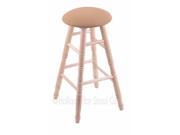 XL Maple Round Cushion Extra Tall Bar Stool with Turned Legs Natural Finish Axis Summer Seat and 360 Swivel