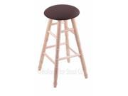 XL Maple Round Cushion Extra Tall Bar Stool with Turned Legs Natural Finish Axis Truffle Seat and 360 Swivel