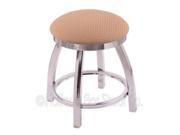 802 Misha 18 Vanity Stool with Chrome Finish Axis Summer Seat and 360 Swivel