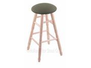 XL Maple Round Cushion Counter Stool with Turned Legs Natural Finish Axis Grove Seat and 360 Swivel