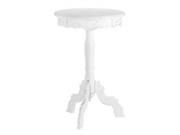 Romantic White Pedestal Table