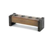 Wood Block Industrial Style Candle Holder