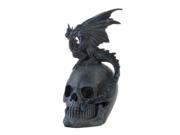 Winged Dragon and Skull Figurine