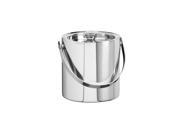 Polished Stainless Steel 3 Qt. Brushed Stainless Steel Doublewall Ice Bucket