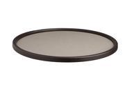 Cosmopolitan Latte 14 Inches Round Serving Tray With .5 Inches Rim Latte