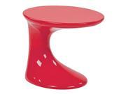 Slick Side Table with High Gloss Red Finish by Ave Six